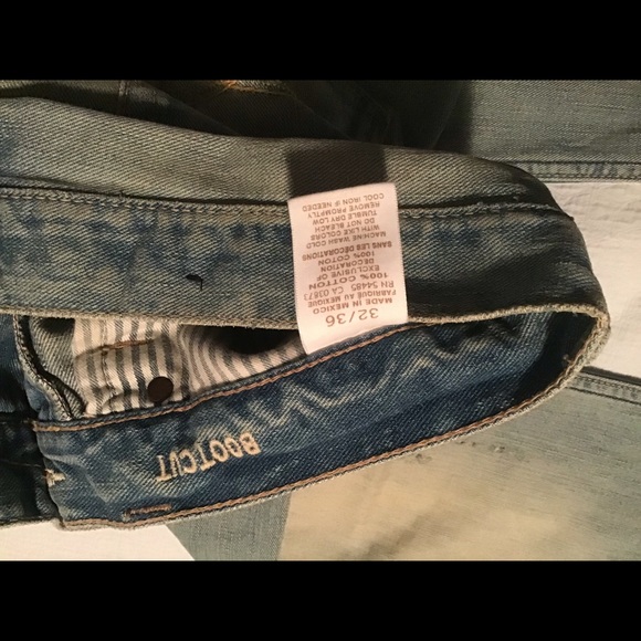 American eagle bootcut jeans ripped style , waist 32, length 36 - Picture 4 of 7